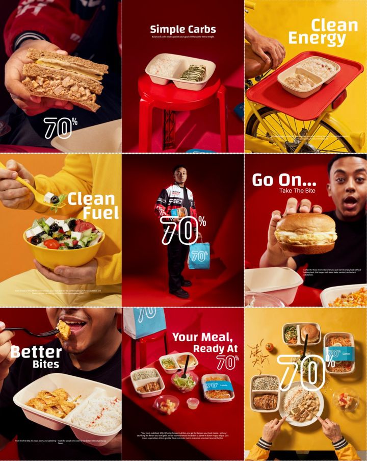 70% Instagram feed designed by NAH